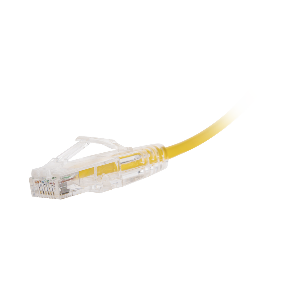 Cable de Parcheo Slim UTP Cat6 - 30 cm (11.81 Pulgadas) Amarillo Di?metro Reducido (28 AWG) - Image 2