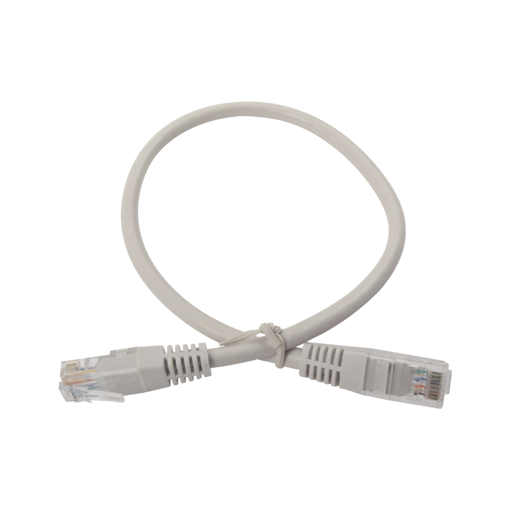 Cable de Parcheo UTP Cruzado Cat6 0.4 Metros (1.31 Pies) - Gris