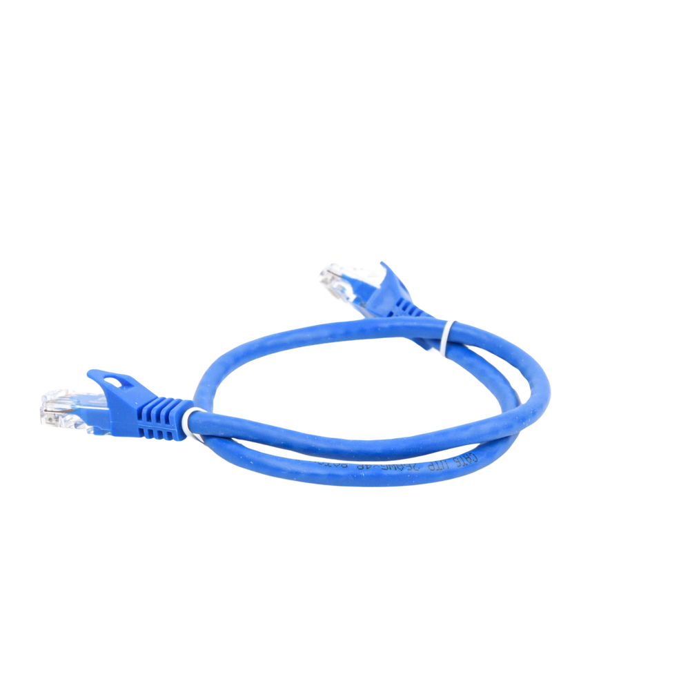 Cable de Parcheo UTP Cat6 - 0.5 Metros (1.64 Pies) - Azul