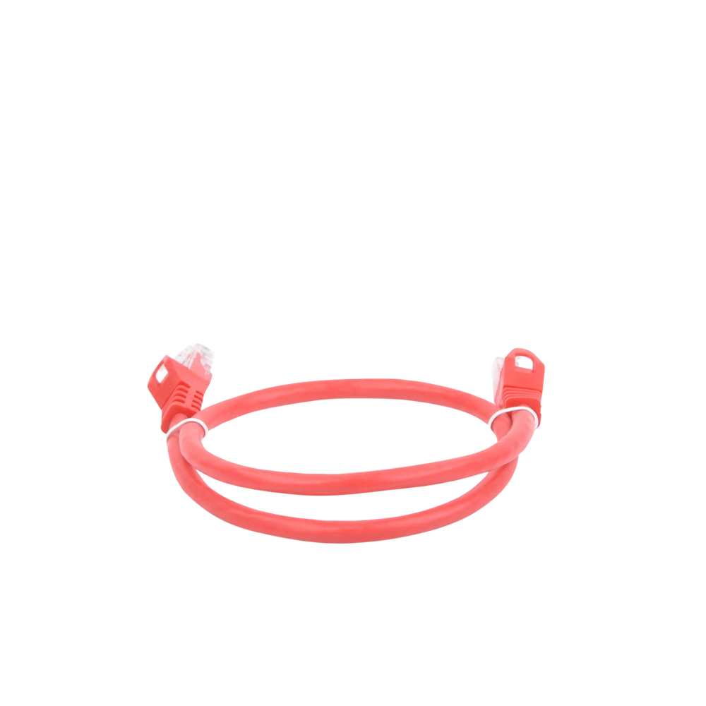 Cable de Parcheo UTP Cat6 - 0.5 Metros (1.64 Pies) - Rojo