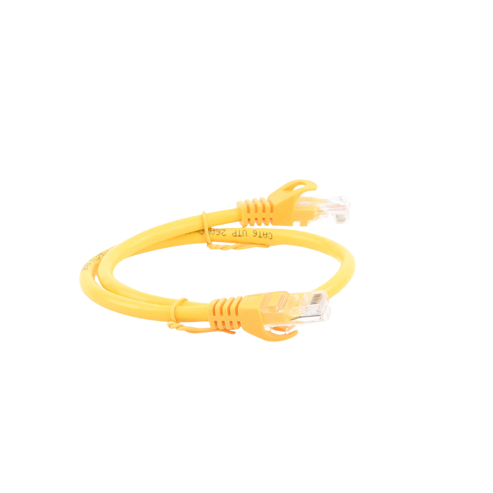 Cable de Parcheo UTP Cat6 - 0.5 Metros (1.64 Pies) - Amarillo - Image 3