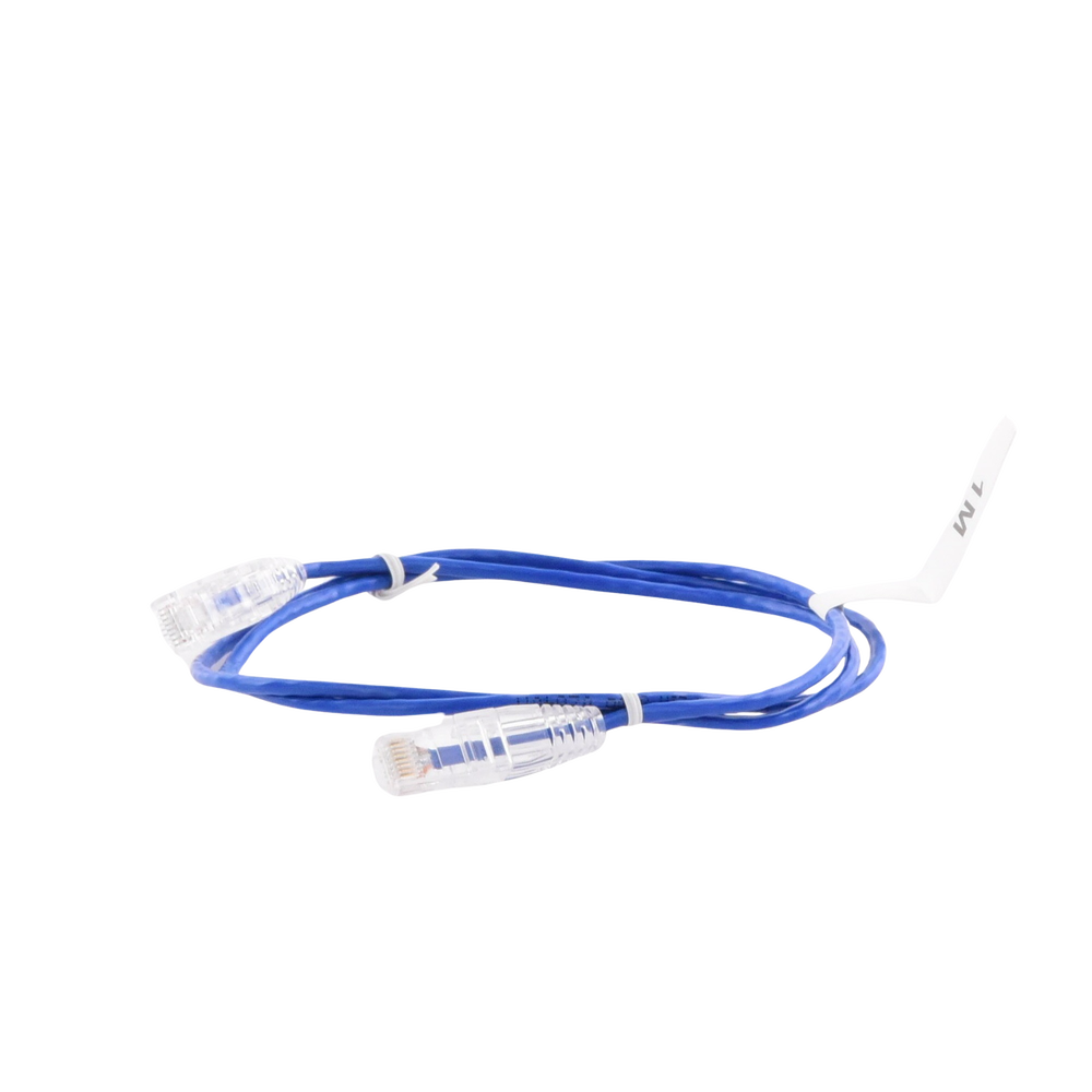 Cable de Parcheo Slim UTP Cat6 - 1 Metro (3.28 Pies), Azul, Di?metro Reducido (28 AWG) - Image 4