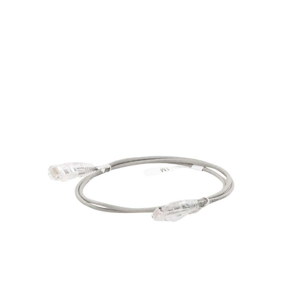 Cable de Parcheo Slim UTP Cat6 - 1 Metro (3.28 Pies), Gris, Di?metro Reducido (28 AWG) - Image 6