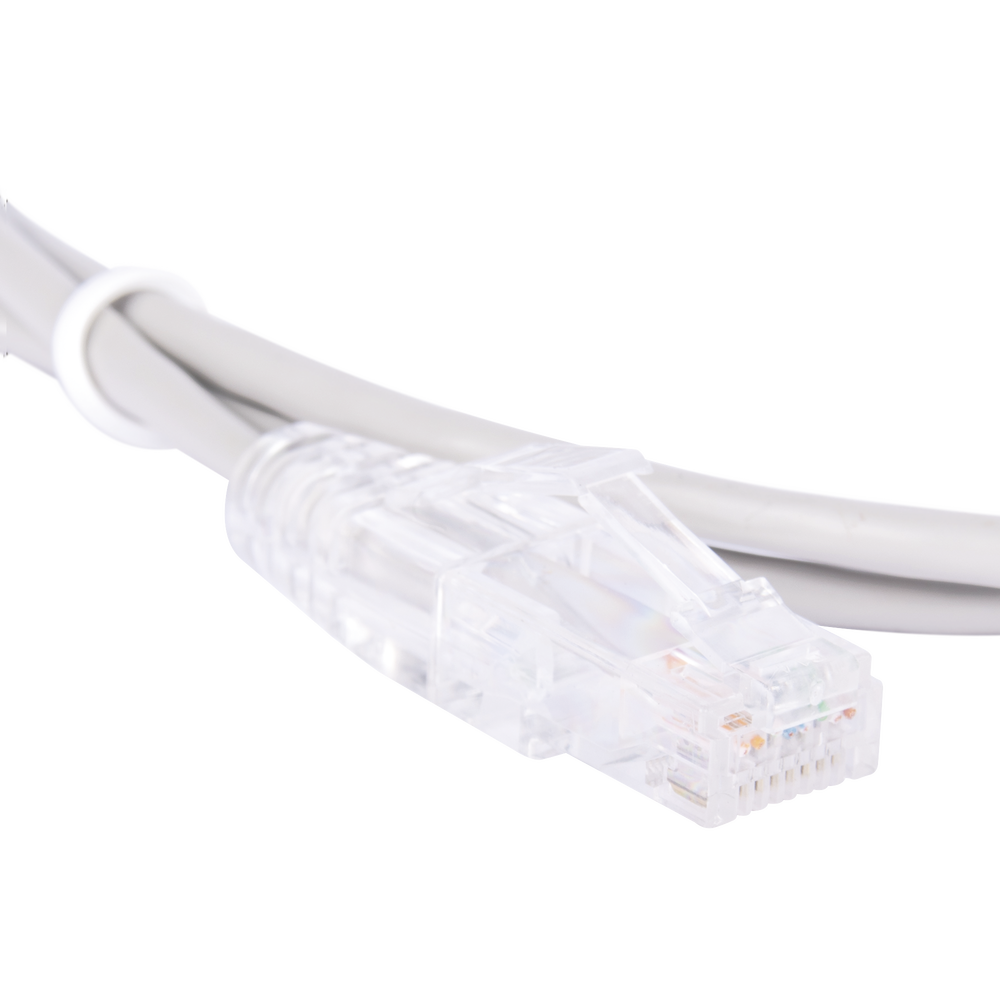 Cable de Parcheo Slim UTP Cat6 - 1.5 Metros (4.92 Pies) Gris Di?metro Reducido (28 AWG) - Image 3