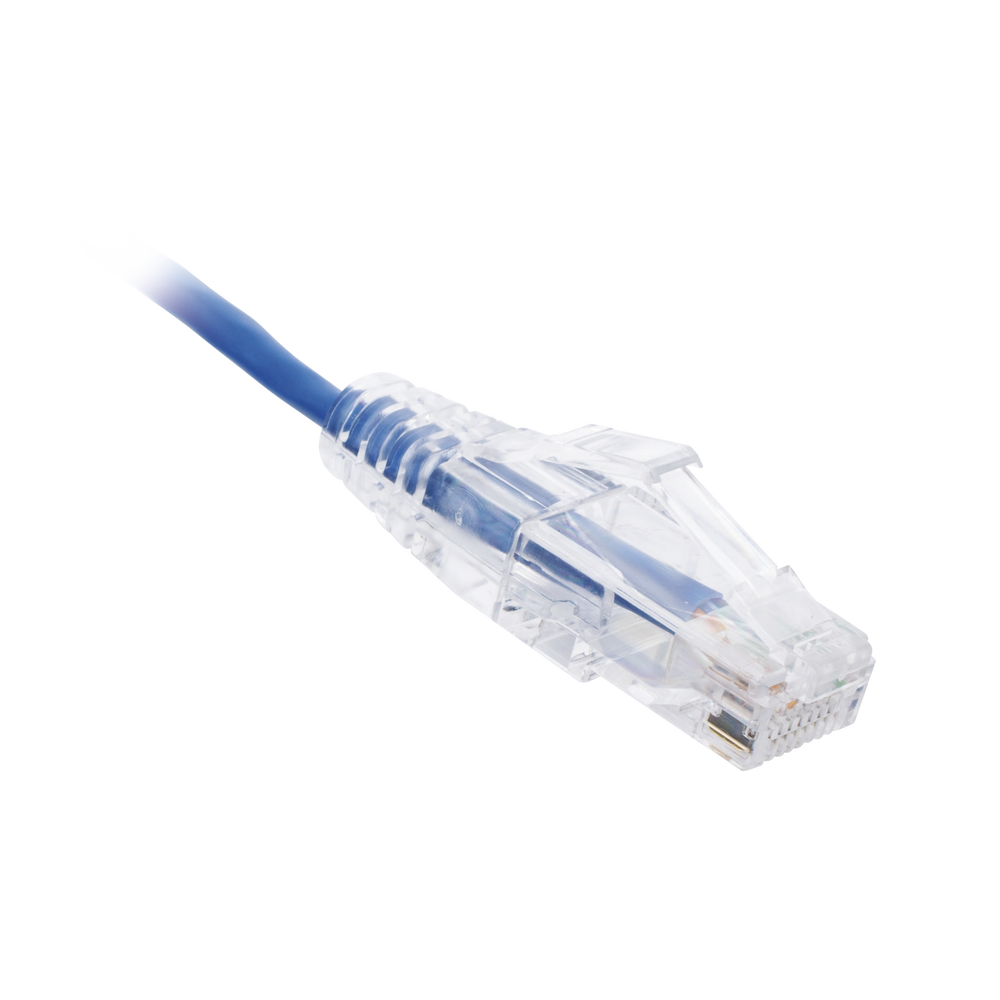 Cable de Parcheo Slim UTP Cat6 - 2 Metros (6.56 Pies) Azul Di?metro Reducido (28 AWG) - Image 2