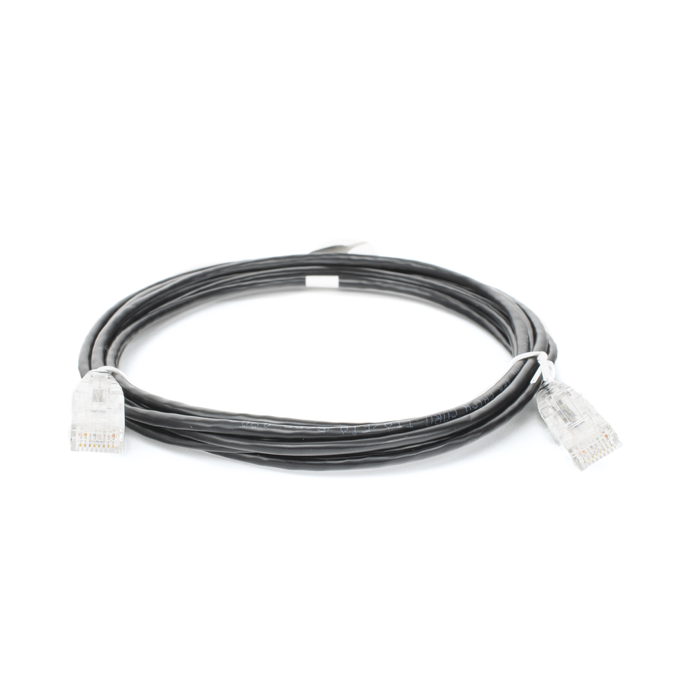 Cable de Parcheo Slim UTP Cat6 - 3 Metros (9.84 Pies) Negro Di?metro Reducido (28 AWG) - Image 2