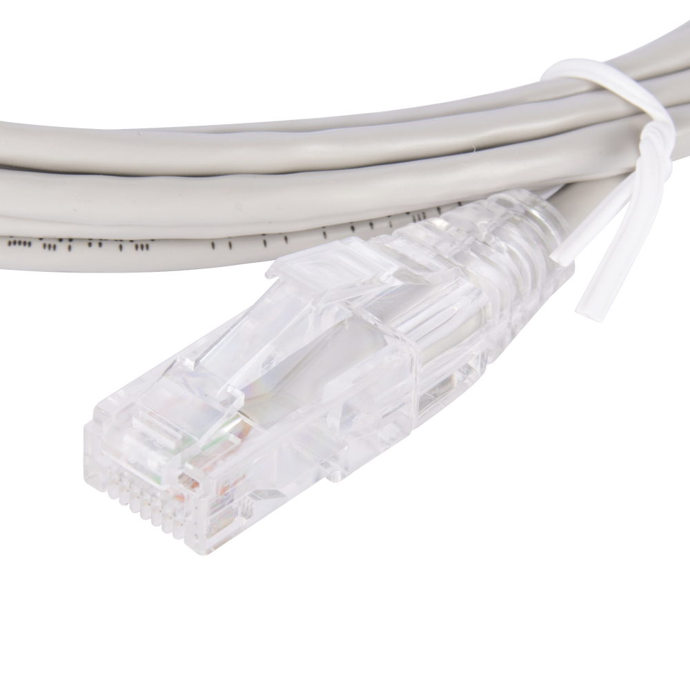 Cable de Parcheo Slim UTP Cat6 - 3 Metros (9.84 Pies) Gris Di?metro Reducido (28 AWG) - Image 3