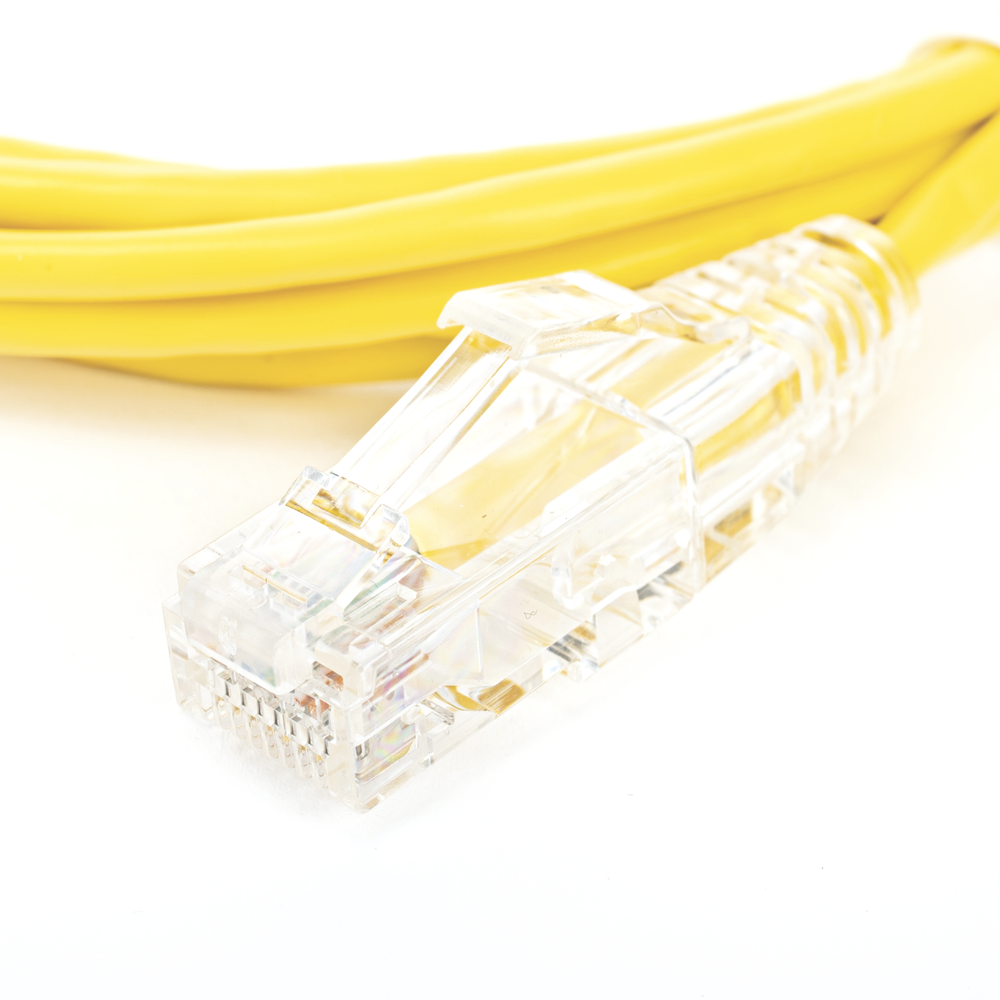 Cable de Parcheo Slim UTP Cat6 - 3 Metros (9.84 Pies) Amarillo Di?metro Reducido (28 AWG) - Image 5