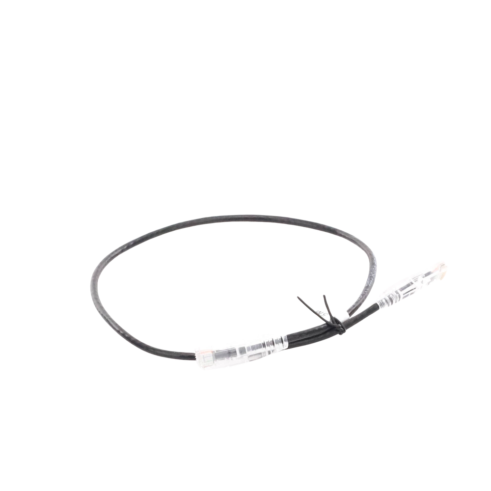 Cable de Parcheo Slim UTP Cat6A - 0.5 Metros (1.64 Pies) Negro, Di?metro Reducido (28 AWG) - Image 2