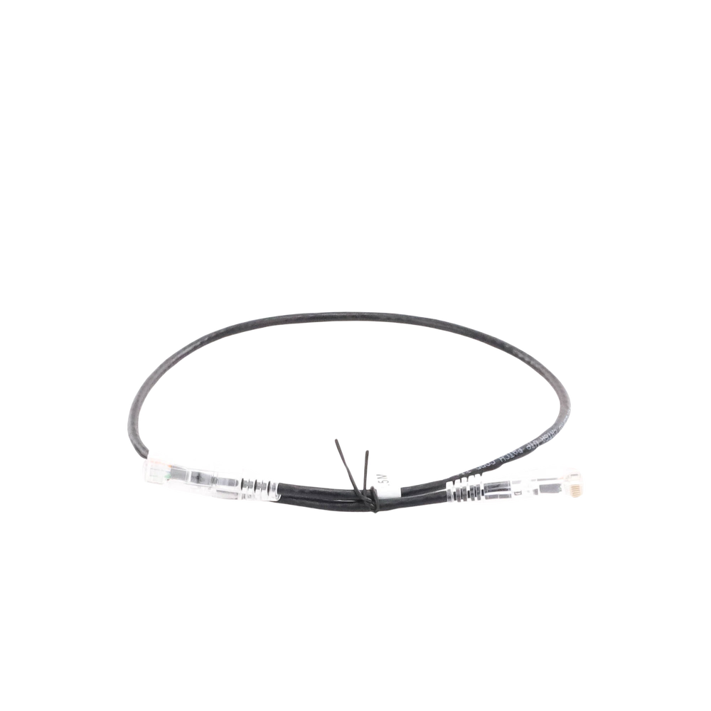 Cable de Parcheo Slim UTP Cat6A - 0.5 Metros (1.64 Pies) Negro, Di?metro Reducido (28 AWG) - Image 4