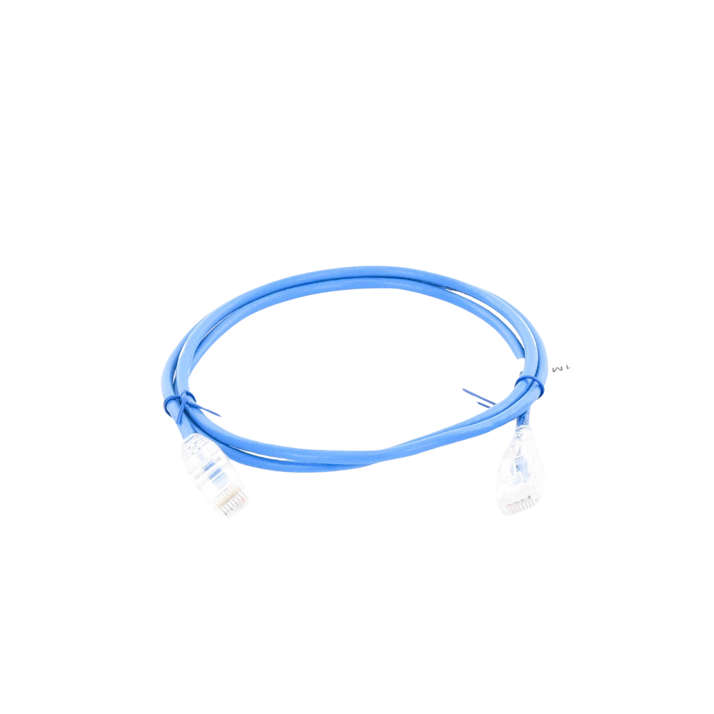 Cable de Parcheo Slim UTP Cat6A - 1 Metro (3.28 Pies) Azul, Di?metro Reducido (28 AWG) - Image 3