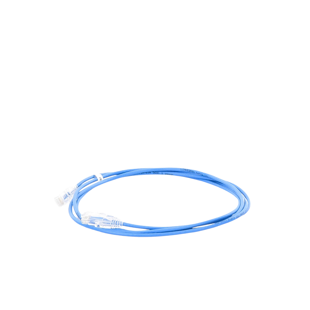 Cable de Parcheo Slim UTP Cat6A - 2 Metros (6.56 Pies) Azul, Di?metro Reducido (28 AWG) - Image 2