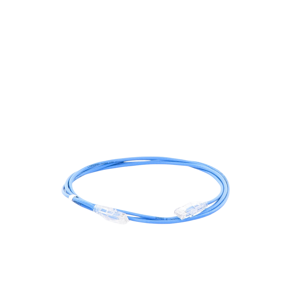 Cable de Parcheo Slim UTP Cat6A - 2 Metros (6.56 Pies) Azul, Di?metro Reducido (28 AWG) - Image 3