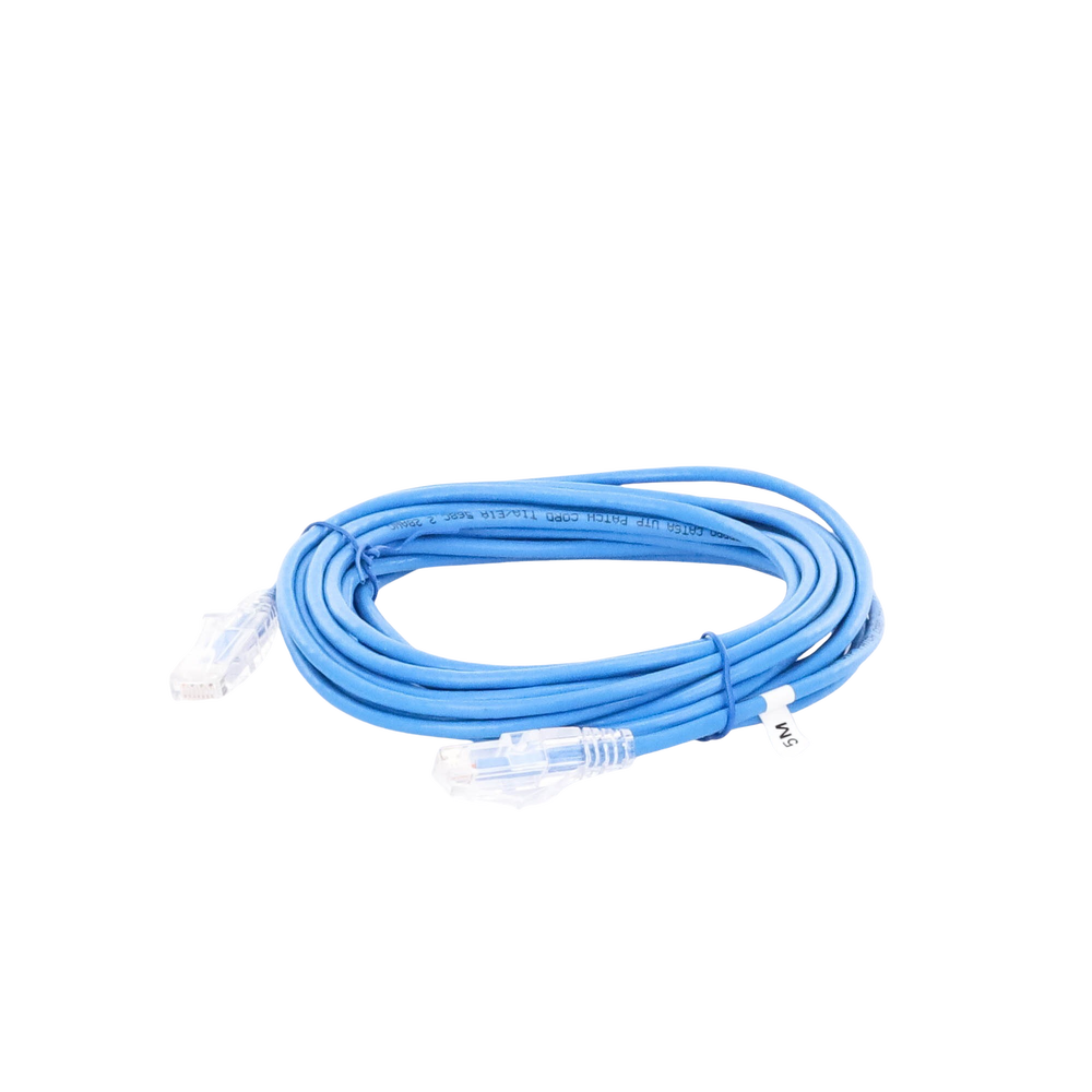 Cable de Parcheo Slim UTP Cat6A - 3 Metros (9.84 Pies) Azul, Di?metro Reducido (28 AWG) - Image 2