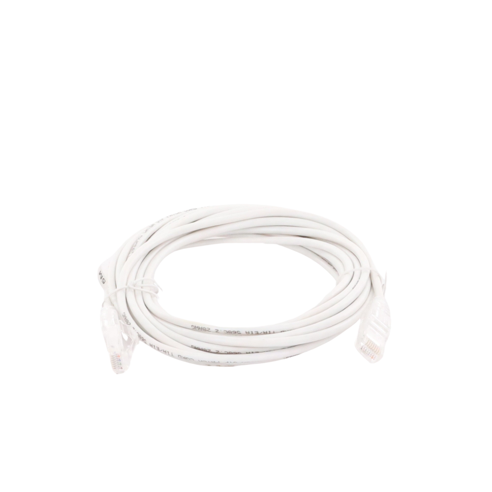 Cable de Parcheo Slim UTP Cat6A - 5 Metros (16.40 Pies) Blanco, Di?metro Reducido (28 AWG) - Image 2
