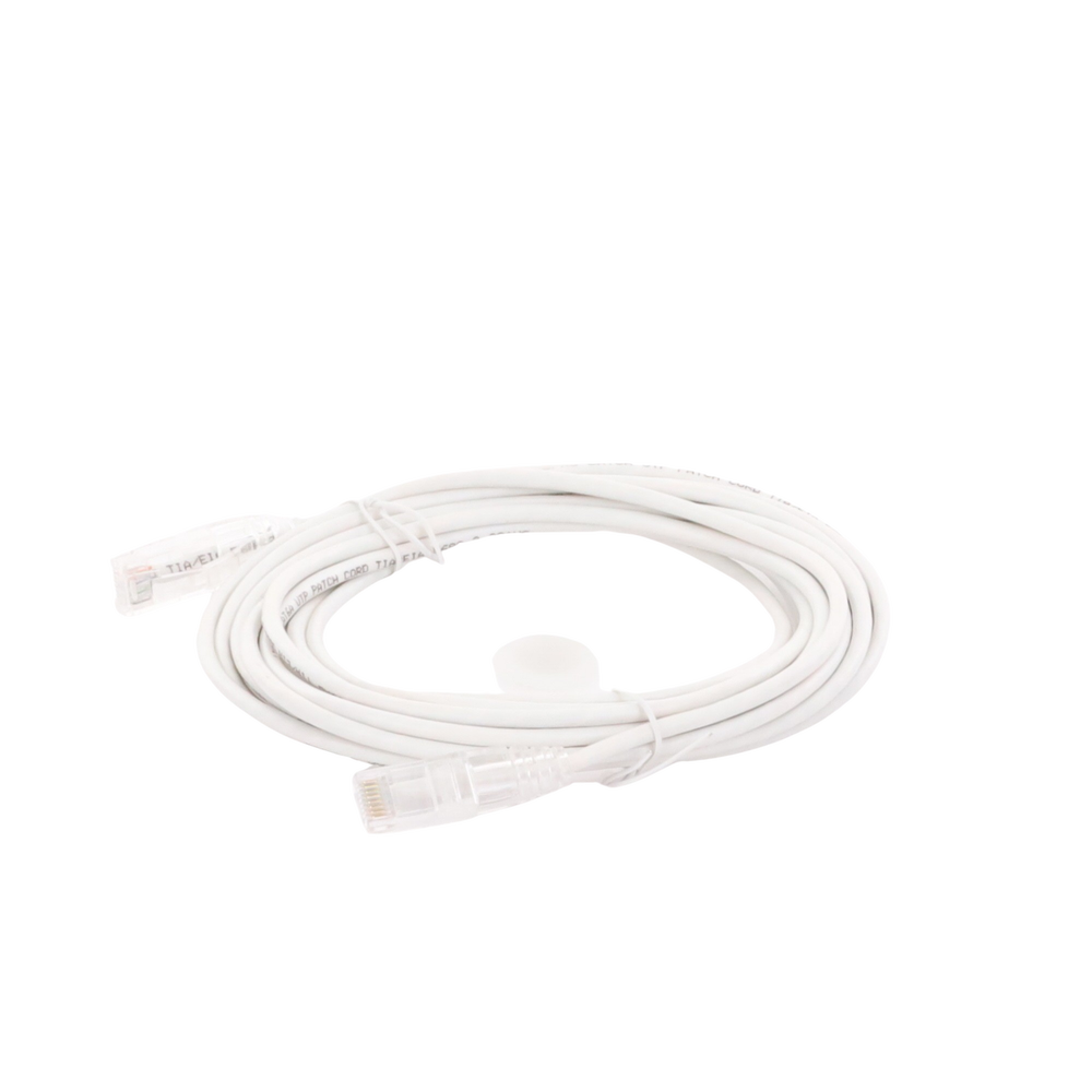 Cable de Parcheo Slim UTP Cat6A - 5 Metros (16.40 Pies) Blanco, Di?metro Reducido (28 AWG) - Image 4