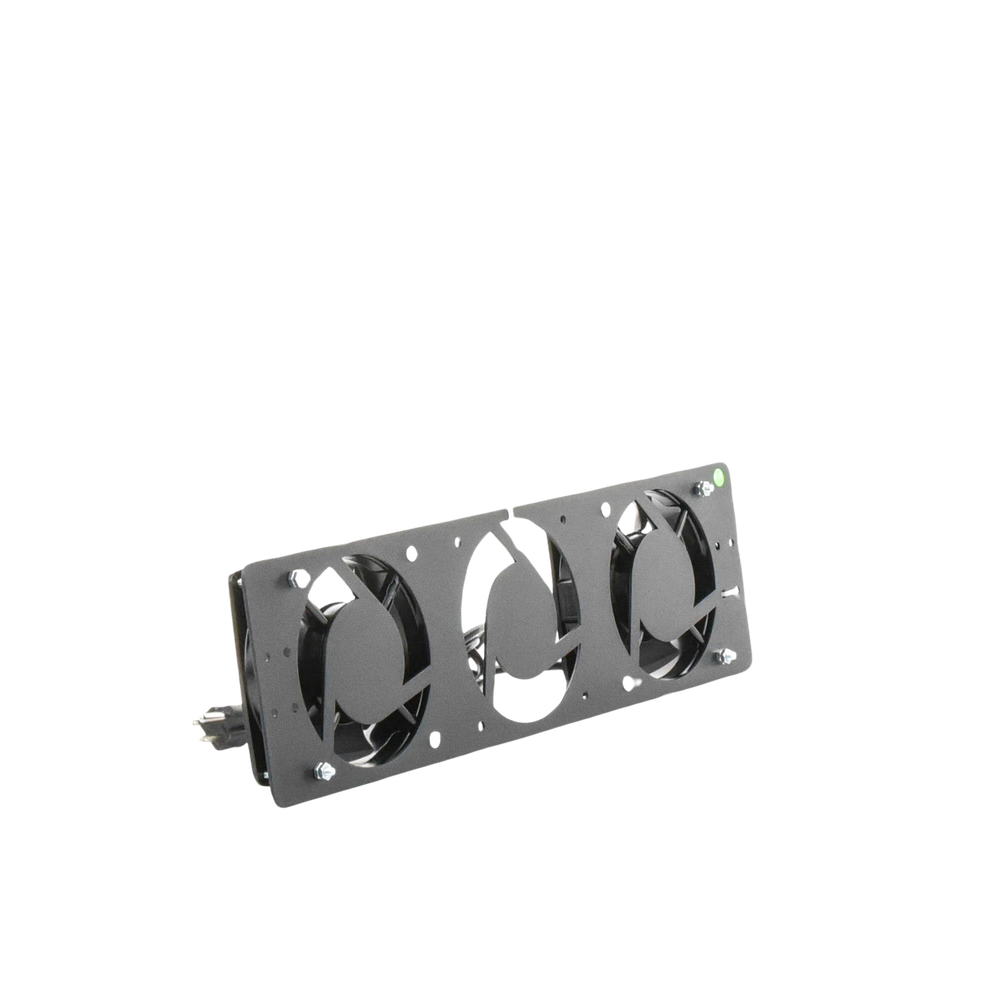 Kit de 2 Ventiladores 110 Vca (12 x 12 cm) con Clavija para Gabinete de Piso - Image 2