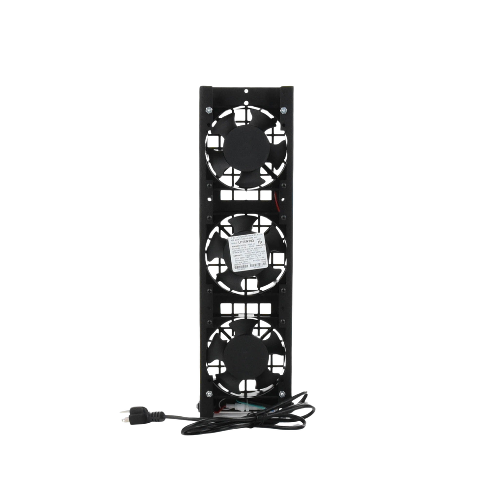 Kit de 3 Ventiladores 110 Vca (12 x 12 cm) con Clavija para Gabinete de Piso - Image 7