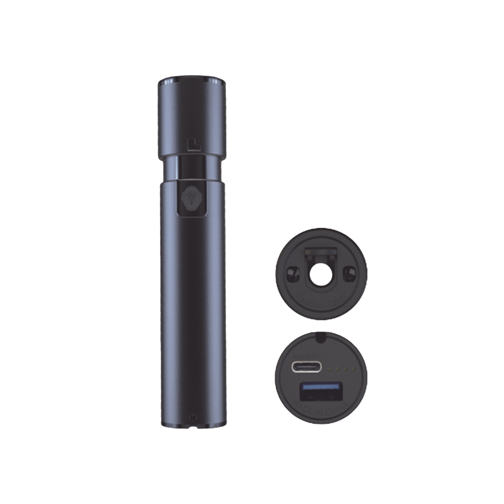 Localizador Visual de Fallos (VFL) / Para Conectores SC, FC, ST / Hasta 8-10 km de Distancia / Recargable por Puerto USB