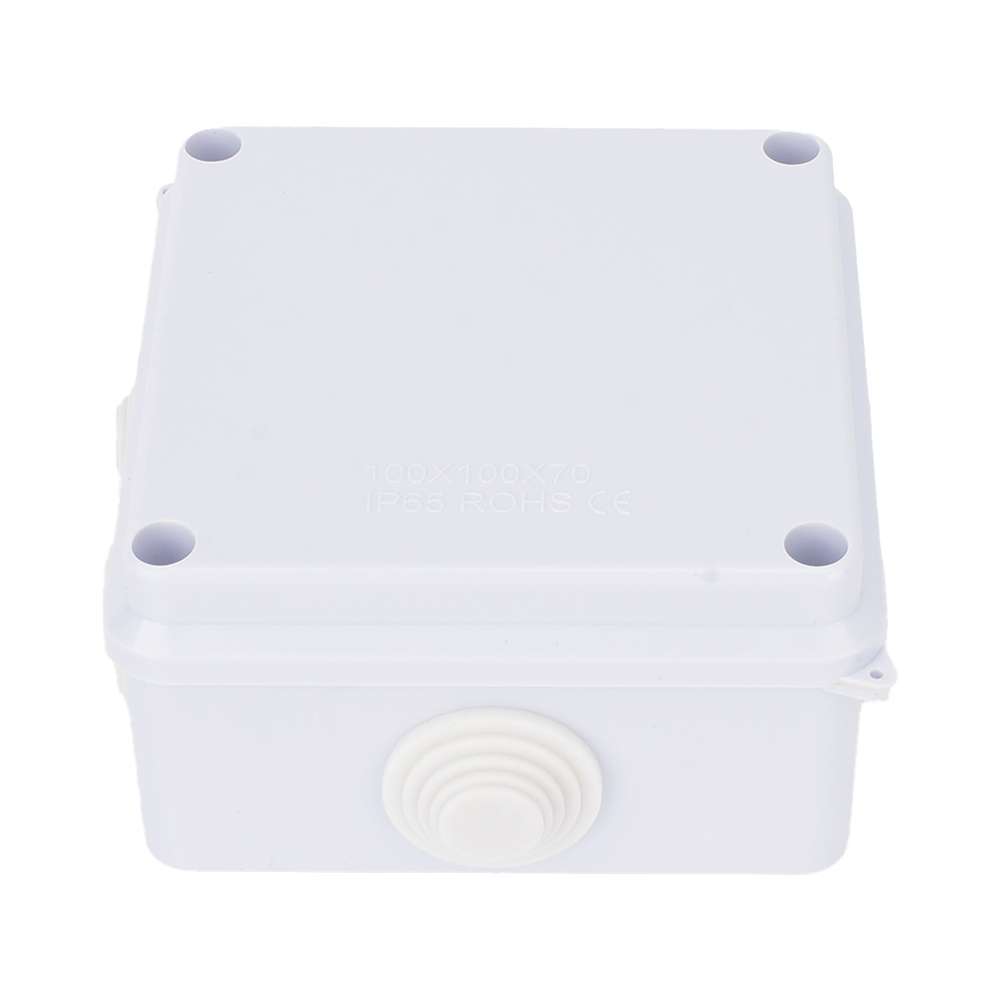 Caja de Conexiones Impermeable IP65, 7 Entradas, Dimensiones 100 x 100 x 70 mm, para Instalaciones Industriales, Comerciales y Residenciales, Incluye Tornillería para su Instalación - Image 3