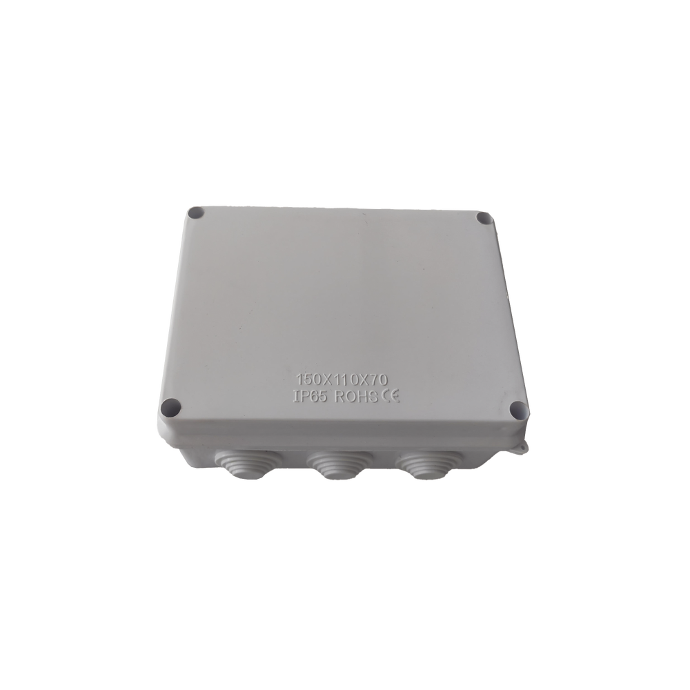 Caja de Conexiones Impermeable IP65, 10 Entradas, Dimensiones 150 x 110 x 70 mm, para Instalaciones Industriales, Comerciales y Residenciales, Incluye Tornillería para su Instalación - Image 2
