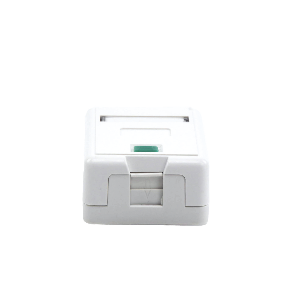 Caja de pared con 1 puerto Keystone, no incluye jack