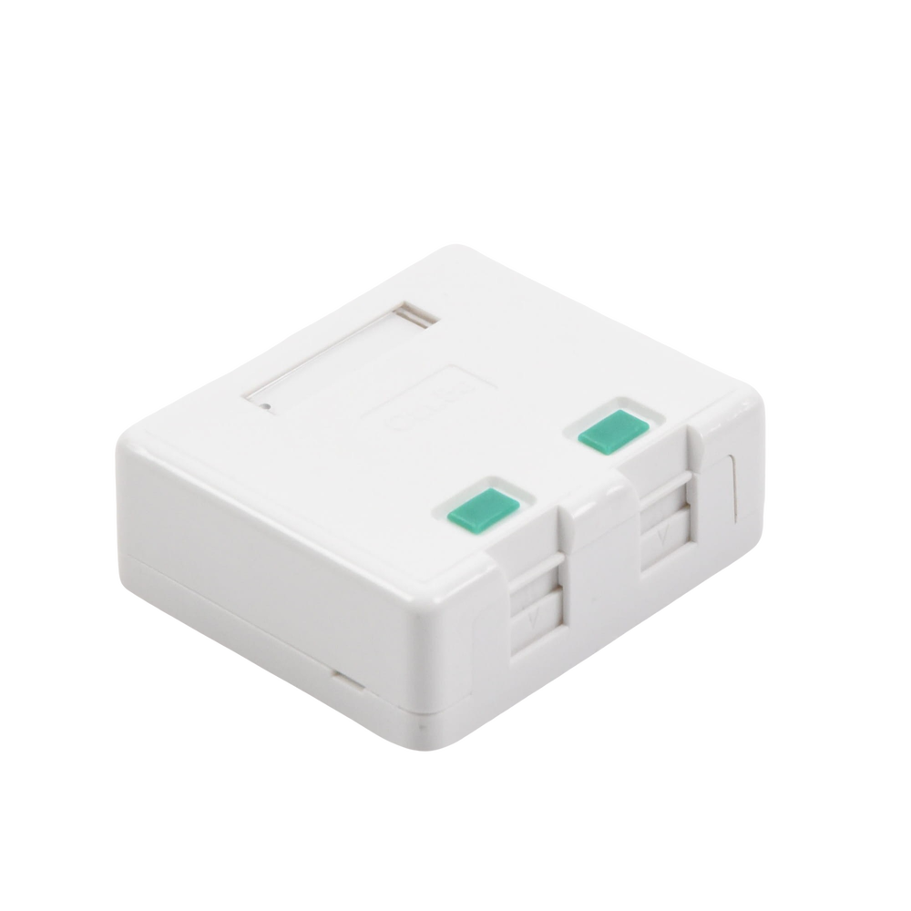 Caja de Pared con 2 Puertos Keystone, No Incluye Jacks