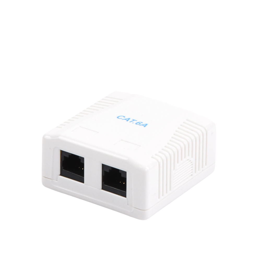 Caja de Pared con 2 Puertos, Incluye 2 Jacks UTP Cat6A - Image 2