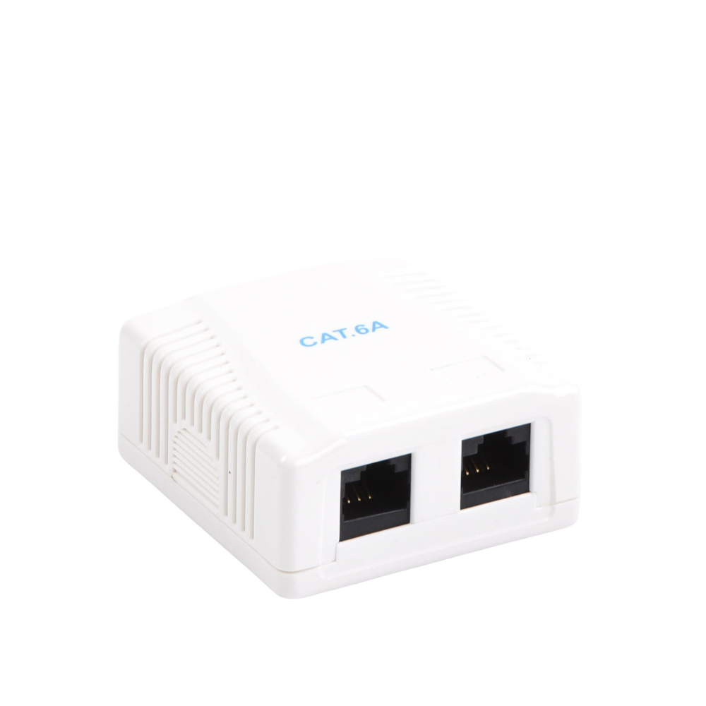 Caja de Pared con 2 Puertos, Incluye 2 Jacks UTP Cat6A - Image 3