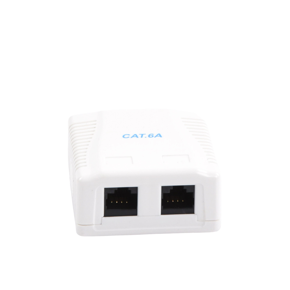 Caja de Pared con 2 Puertos, Incluye 2 Jacks UTP Cat6A - Image 4