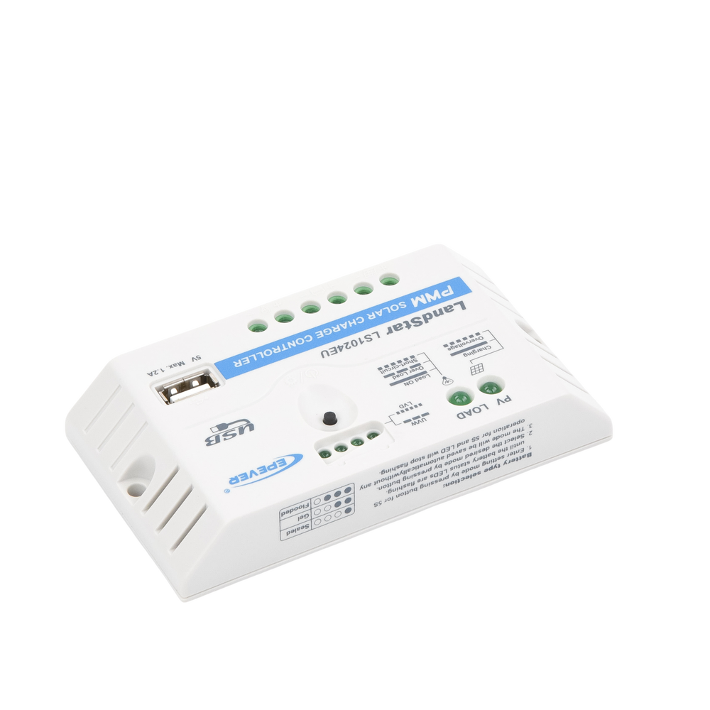 Controlador Solar PWM 12/24 V 10 A, Salida USB - Image 4