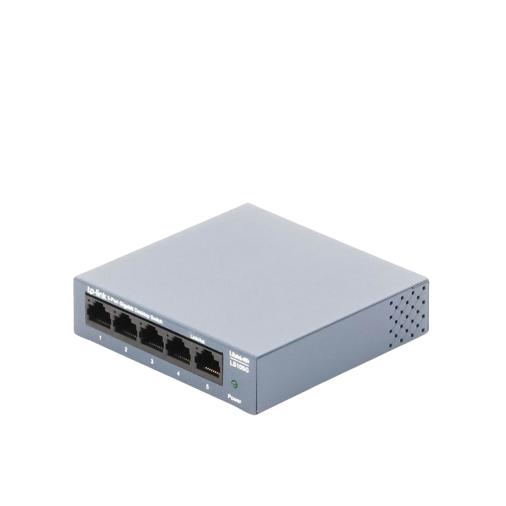 Switch de escritorio Gigabit de 5 puertos 10/100/1000Mbps, carcasa metálica - Image 5