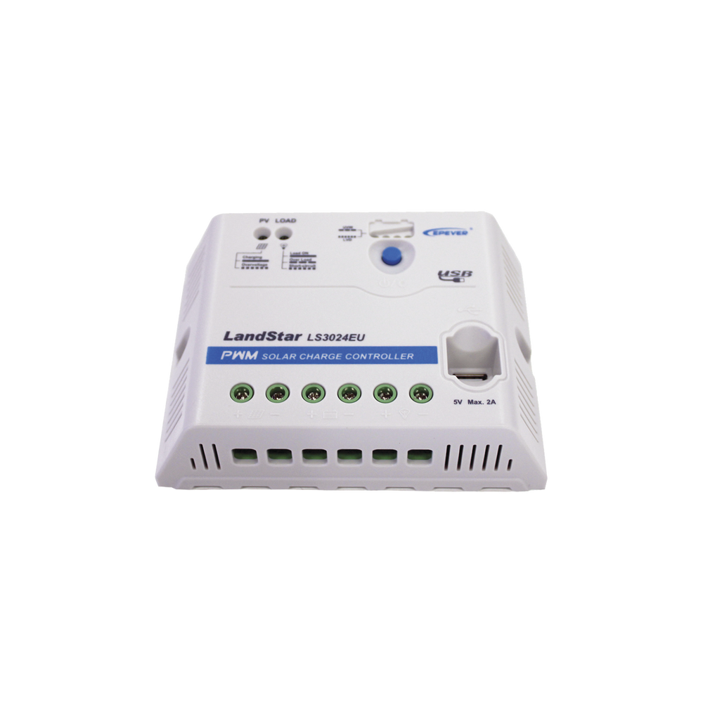 Controlador Solar PWM 12/24 V 30 A, Salida USB