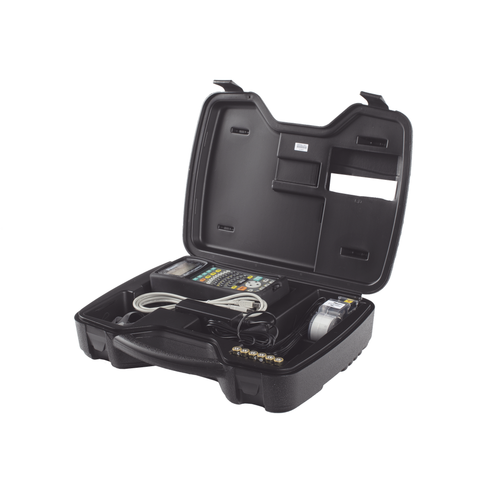 Kit de Impresora Etiquetadora, Para Identificación de Cables, Componentes y Equipos de Seguridad, Con Teclado Qwerty, de Transferencia Térmica, con Adaptador AC