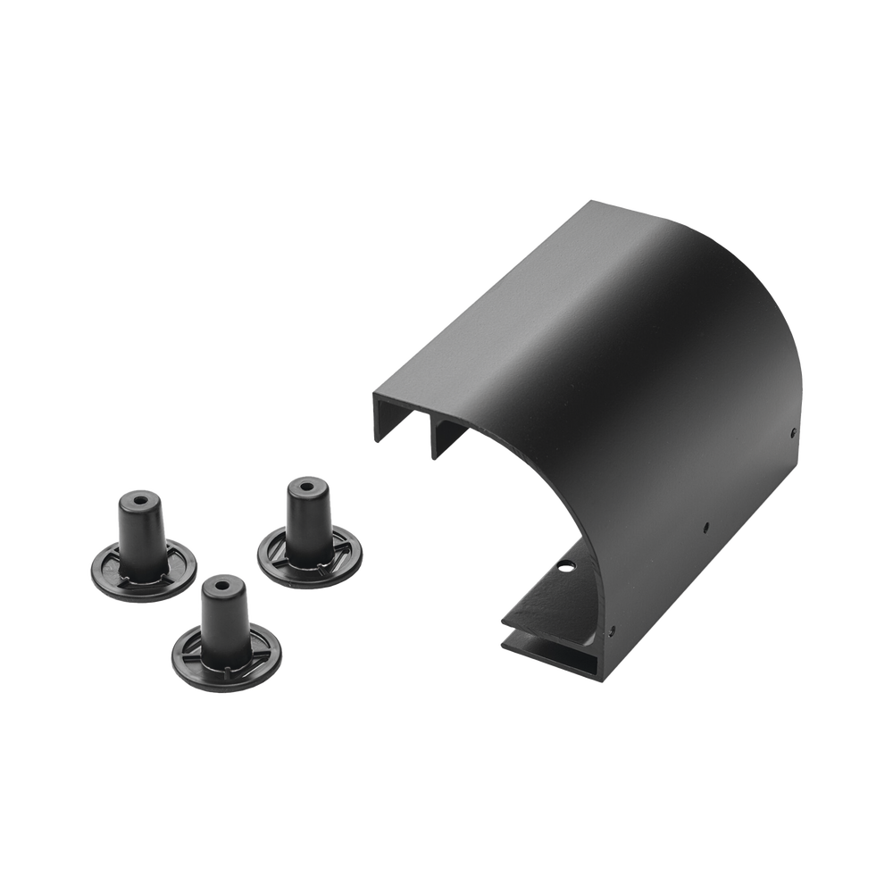 Accesorio de Bajada de Cable, Para Instalación en Escalerilla Hoffman, de Aluminio, Color Negro