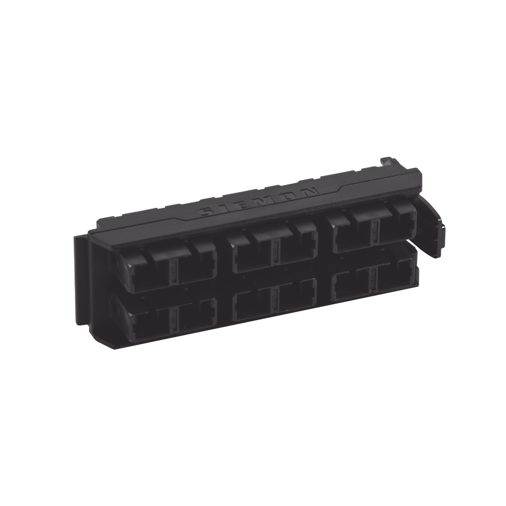 Placa Acopladora LightVerse, 6 Conectores D?plex SC, Acepta hasta 12 Hilos de Fibra Monomodo o Multimodo (No Shuttered)