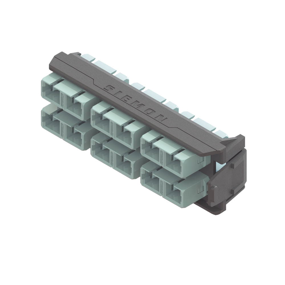 Placa Acopladora LightVerse, 6 Conectores D?plex SC, Acepta hasta 12 Hilos de Fibra Multimodo OM3 y OM4 (No Shuttered)