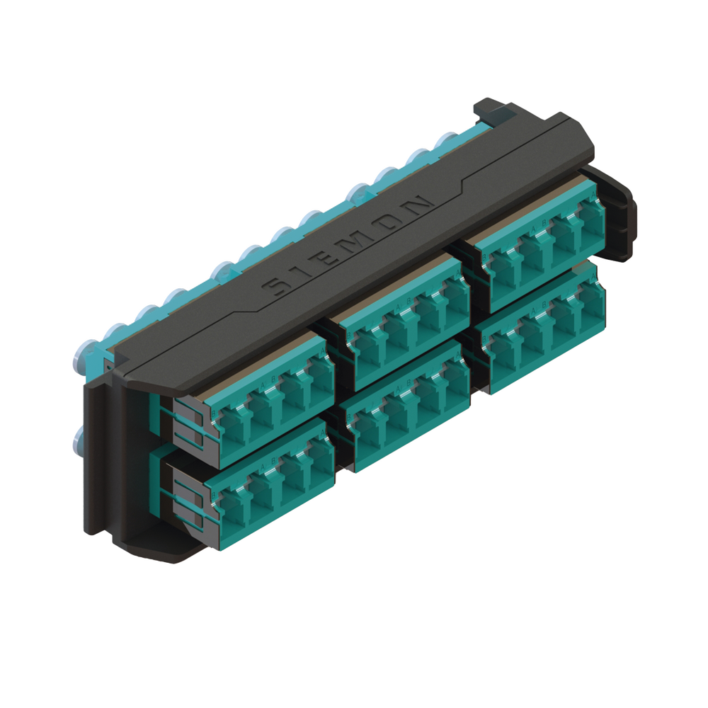 Placa Acopladora LightVerse, 12 Conectores D?plex LC/UPC, Acepta hasta 24 Fibras Multimodo OM3 y OM4 (No Shuttered)