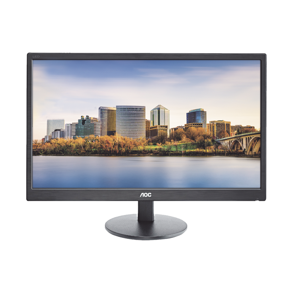 Monitor LED de 24", Resolución 1920 x 1080 Pixeles con Entradas de Video VGA/HDMI. Panel MVA y Altavoces Integrados. Compatible VESA