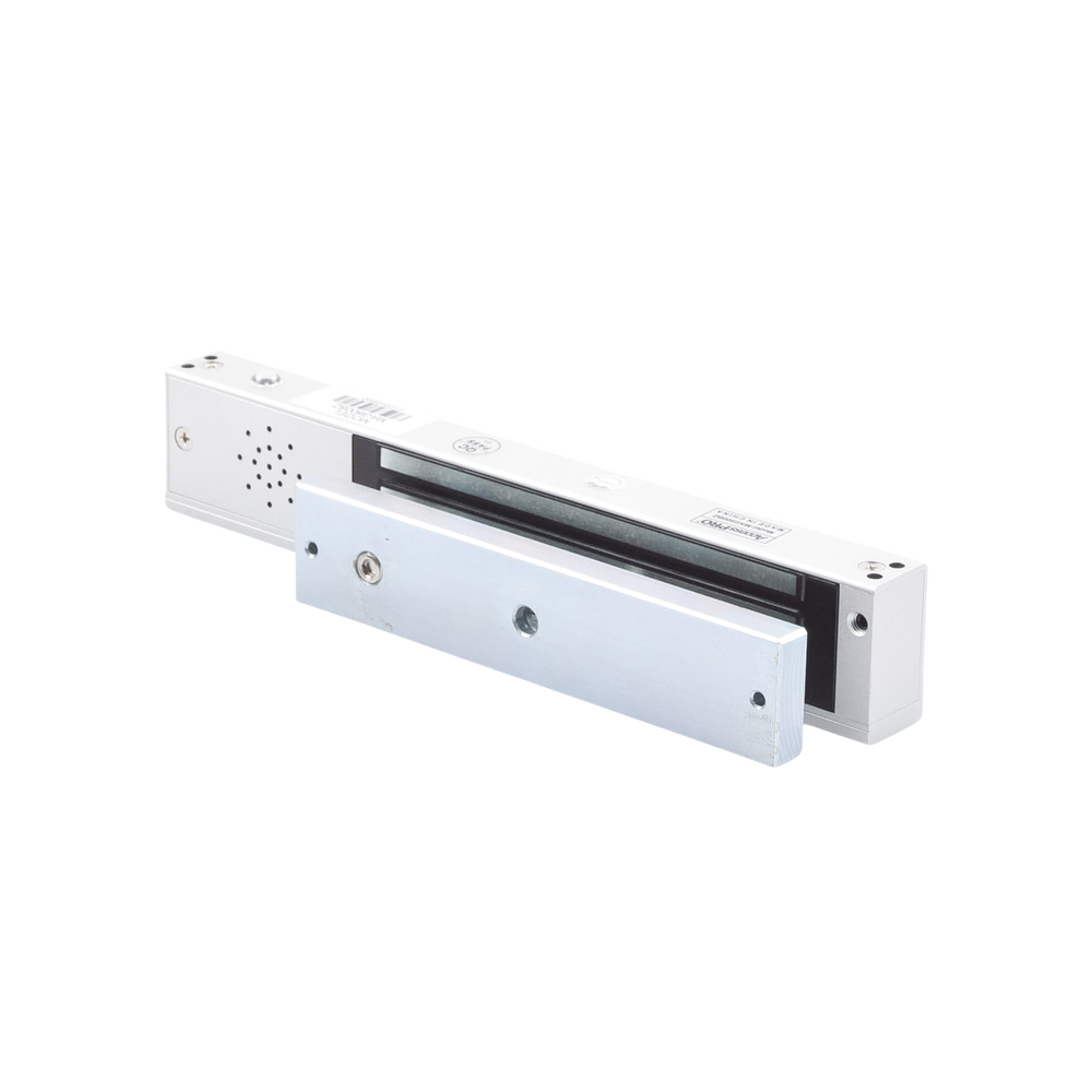 Chapa magnética 600Lb con Buzzer de alarma de puerta mantenida abierta / LED indicador de estado / Sensor de estado de placa/ Libre de Magnetismo Residual - Image 3