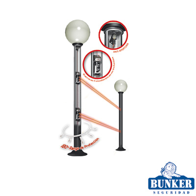 Carcasa Ultra Resistente y Elegante Tipo Farola Ideal para Sensores Fotoel?ctricos/ Requiere PCGLOBE (No Incluido).