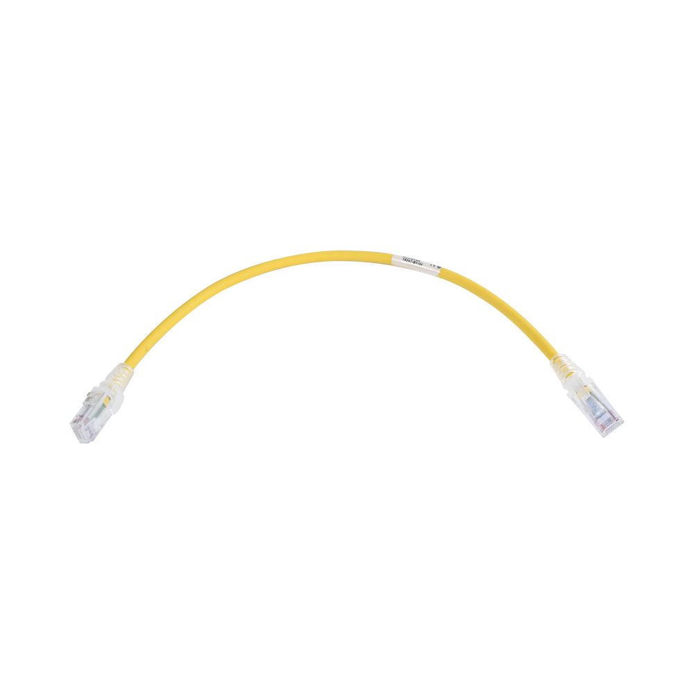 Patch Cord MC6 Modular Cat6 UTP, CM/LS0H, 0.3 Metros (1 Pie), Color Amarillo