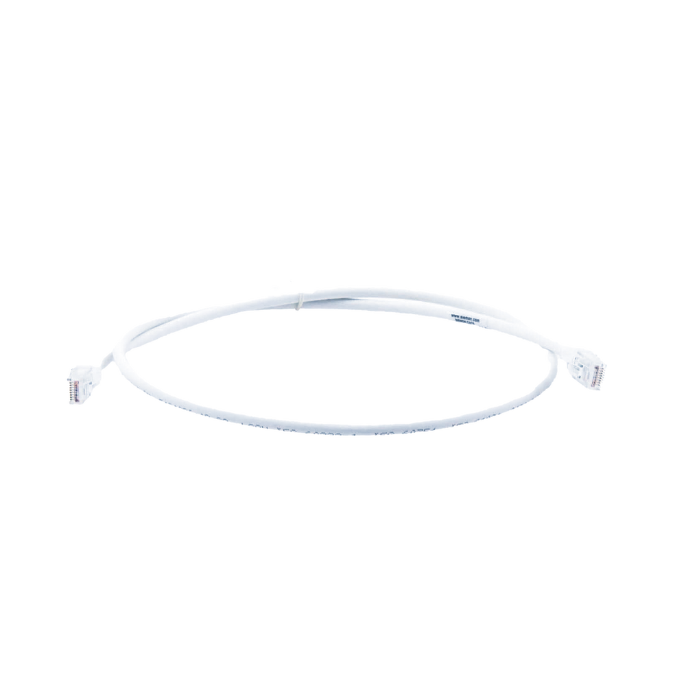 Patch Cord MC6 Modular Cat6 UTP, CM/LS0H, 0.91 Metros (3 Pies), Color Blanco, Versi?n Bulk (Sin Empaque Individual)
