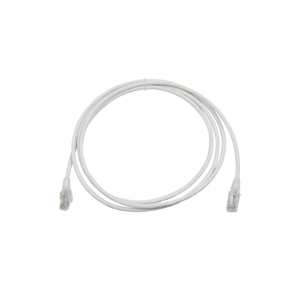 Patch Cord MC6 Modular Cat6 UTP, CM/LS0H, 2.13 Metros (7 Pies), Color Blanco, Versi?n Bulk (Sin Empaque Individual)