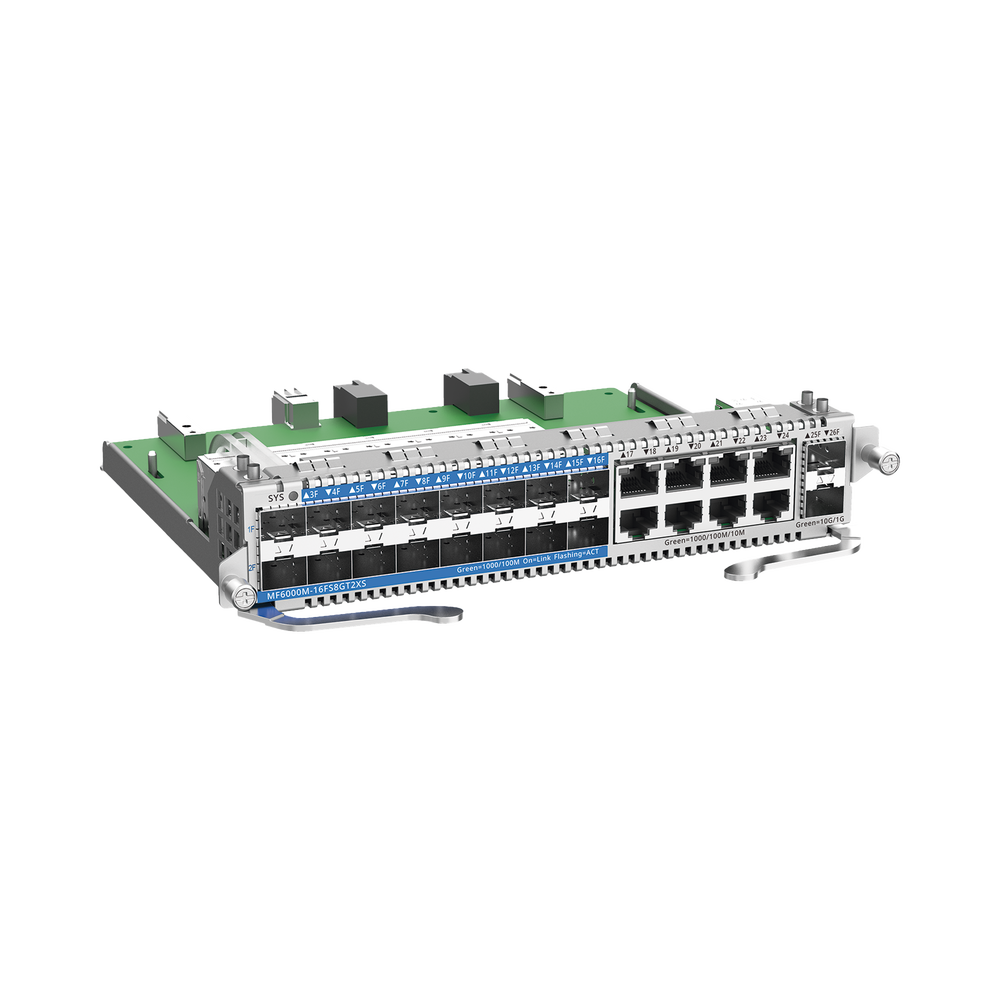 e-Lighten Tarjeta Modular para OLT modelo RG-NBF6002M, 16 puertos PON/SFP 1G, 8 puertos Ethernet de 1G y 2 puertos SFP+ 10G - Image 2