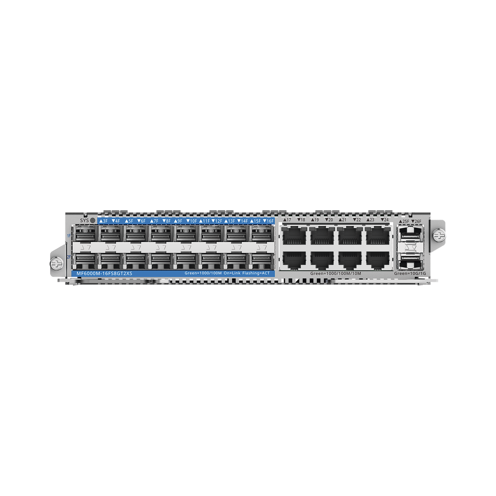 e-Lighten Tarjeta Modular para OLT modelo RG-NBF6002M, 16 puertos PON/SFP 1G, 8 puertos Ethernet de 1G y 2 puertos SFP+ 10G - Image 3