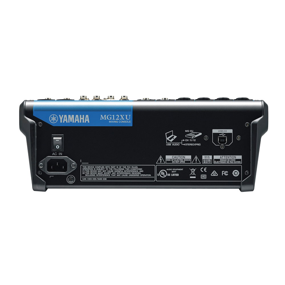 Mezcladora de Audio | 12 Canales | 6 Entradas de Micrófono/línea | 2 Entradas Estéreo | Efectos Integrados | Alimentación Phantom | USB - Image 3
