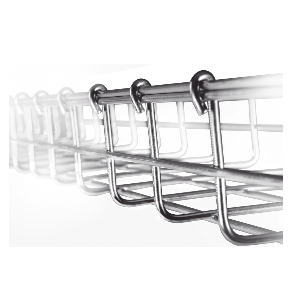 Charola Tipo Malla 66/150 mm, Acabado Electro Zinc, Hasta 158 Cables Cat6, Tramo de 3 Metros - Image 2