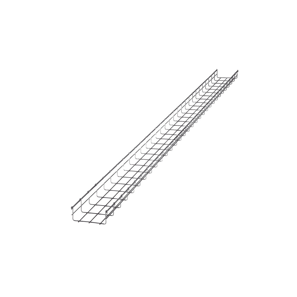 Charola Tipo Malla 66/150 mm, Acabado Electro Zinc, Hasta 158 Cables Cat6, Tramo de 3 Metros - Image 3
