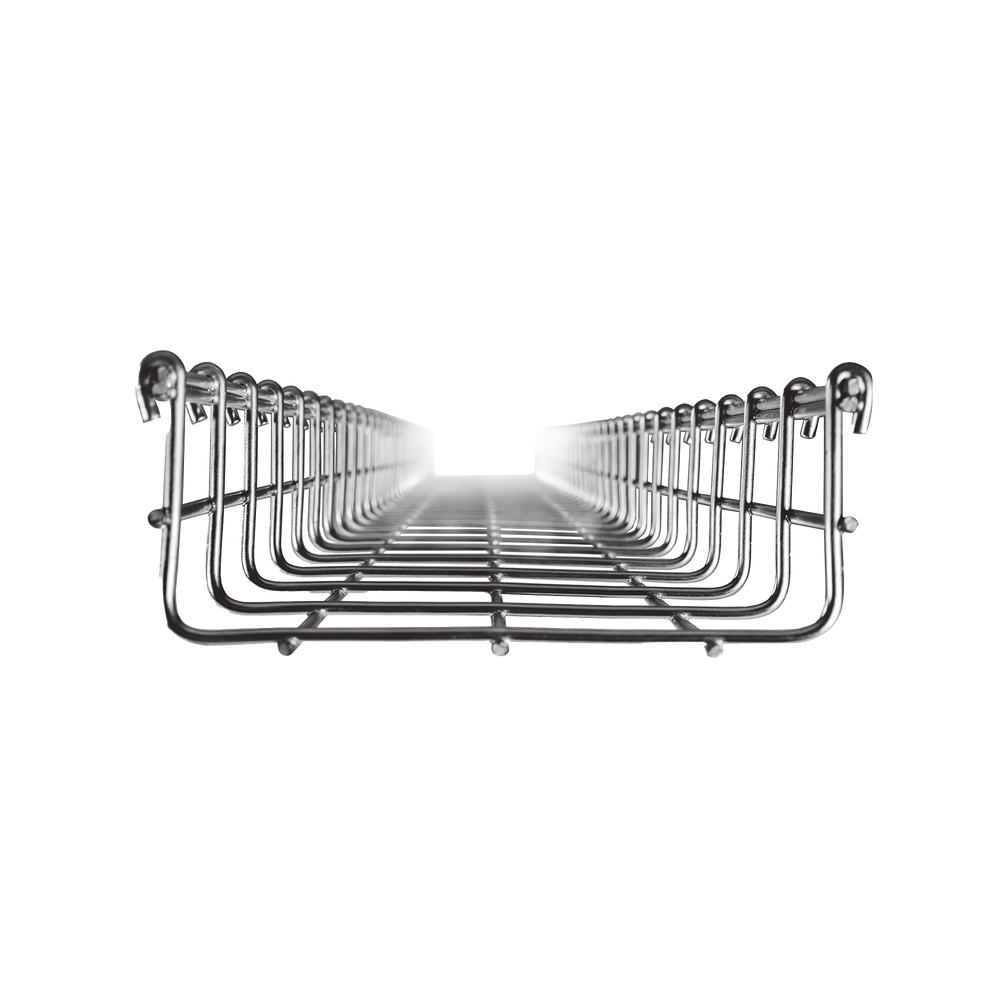 Charola Tipo Malla 66/150 mm, Acabado Electro Zinc, Hasta 158 Cables Cat6, Tramo de 3 Metros